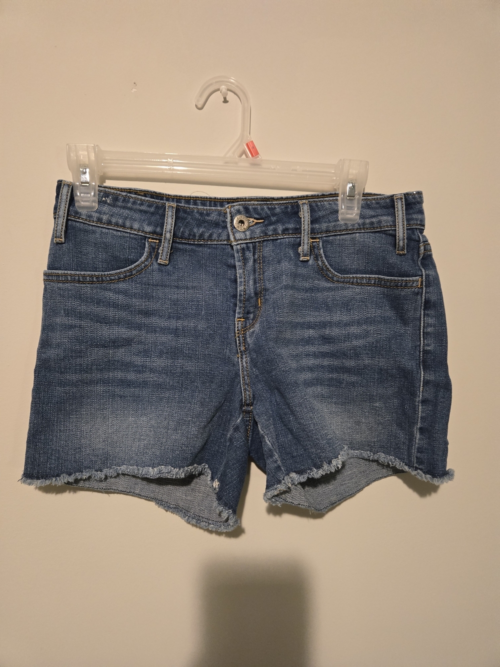 Levi's Medium Blue Denim Cutoff Shorts